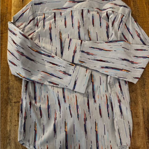 Robert Graham Shipping Lines Cotton Blend Classic Fit Button Down Shirt NWT MED - Picture 9 of 10